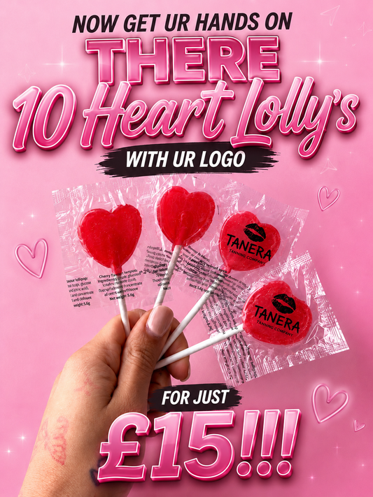 BULK Heart lollys (logo only